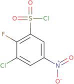 3-Chloro-2-fluoro-5-nitrobenzene-1-sulfonyl chloride