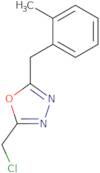 2-(Chloromethyl)-5-[(2-methylphenyl)methyl]-1,3,4-oxadiazole