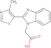 2-[2-(4-Methyl-1,3-thiazol-5-yl)-1H-1,3-benzodiazol-1-yl]acetic acid