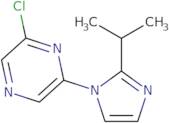 2-Chloro-6-[2-(propan-2-yl)-1H-imidazol-1-yl]pyrazine