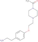 1-(4-{2-[4-(2-Aminoethyl)phenoxy]ethyl}piperazin-1-yl)ethan-1-one