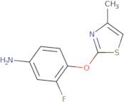 3-Fluoro-4-[(4-methyl-1,3-thiazol-2-yl)oxy]aniline