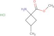 Methyl 1-amino-3-methylcyclobutane-1-carboxylate hydrochloride