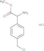 Methyl 2-amino-2-[4-(chloromethyl)phenyl]acetate hydrochloride