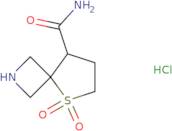 5,5-Dioxo-5λ6-thia-2-azaspiro[3.4]octane-8-carboxamide hydrochloride