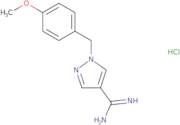 1-[(4-Methoxyphenyl)methyl]-1H-pyrazole-4-carboximidamide hydrochloride