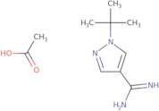 1-tert-Butyl-1H-pyrazole-4-carboximidamide, acetic acid