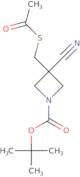 tert-Butyl 3-[(acetylsulfanyl)methyl]-3-cyanoazetidine-1-carboxylate