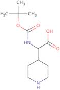 2-((tert-Butoxycarbonyl)amino)-2-(piperidin-4-yl)acetic acid