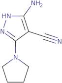 5-Amino-3-(pyrrolidin-1-yl)-1H-pyrazole-4-carbonitrile