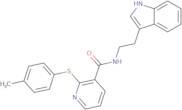 N-(2-indol-3-ylethyl)(2-(4-methylphenylthio)(3-pyridyl))formamide