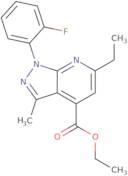 Ethyl 6-ethyl-1-(2-fluorophenyl)-3-methyl-1H-pyrazolo[3,4-b]pyridine-4-carboxylate