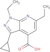 3-Cyclopropyl-1,6-diethyl-1H-pyrazolo[3,4-b]pyridine-4-carboxylic acid