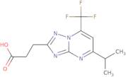 3-[5-(Propan-2-yl)-7-(trifluoromethyl)-[1,2,4]triazolo[1,5-a]pyrimidin-2-yl]propanoic acid