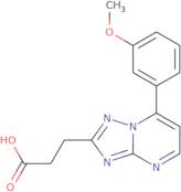 3-[7-(3-Methoxyphenyl)-[1,2,4]triazolo[1,5-a]pyrimidin-2-yl]propanoic acid