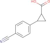 rac-(1R,2R)-2-(4-Cyanophenyl)cyclopropane-1-carboxylic acid