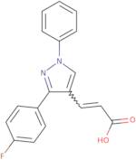 (2E)-3-[3-(4-Fluorophenyl)-1-phenyl-1H-pyrazol-4-yl]prop-2-enoic acid