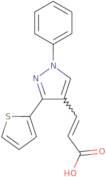 (2E)-3-[1-Phenyl-3-(thiophen-2-yl)-1H-pyrazol-4-yl]prop-2-enoic acid