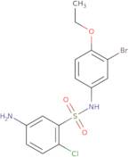 5-Amino-N-(3-bromo-4-ethoxyphenyl)-2-chlorobenzene-1-sulfonamide