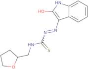 3-[(2-Oxo-2,3-dihydro-1H-indol-3-ylidene)amino]-1-(oxolan-2-ylmethyl)thiourea