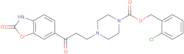 2-Chlorobenzyl 4-(3-oxo-3-(2-oxo-2,3-dihydrobenzo[D]oxazol-6-yl)propyl)piperazine-1-carboxylate