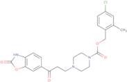 (4-Chloro-2-methylphenyl)methyl 4-[3-oxo-3-(2-oxo-3H-1,3-benzoxazol-6-yl)propyl]piperazine-1-carboxylate