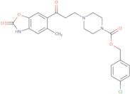 (4-Chlorophenyl)methyl 4-[3-(5-methyl-2-oxo-3H-1,3-benzoxazol-6-yl)-3-oxopropyl]piperazine-1-carboxylate