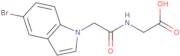 2-[2-(5-Bromo-1H-indol-1-yl)acetamido]acetic acid