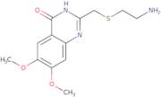 2-{[(2-Aminoethyl)sulfanyl]methyl}-6,7-dimethoxy-3,4-dihydroquinazolin-4-one