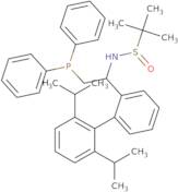 (R)-N-((S)-1-(2',6'-Diisopropyl-[1,1'-biphenyl]-2-yl)-2-(diphenylphosphanyl)ethyl)-2-methylpropane…