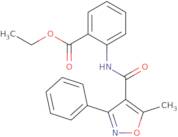 Ethyl 2-(5-methyl-3-phenyl-1,2-oxazole-4-amido)benzoate