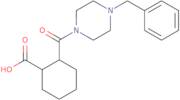 2-[(4-Benzyl-1-piperazinyl)carbonyl]-cyclohexanecarboxylic acid