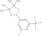 2-Fluoro-4-(4,4,5,5-tetramethyl-1,3,2-dioxaborolan-2-yl)-6-(trifluoromethyl)pyridine