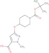 3-(1-(tert-Butoxycarbonyl)piperidin-4-yloxy)-1-methyl-1H-pyrazole-5-carboxylic acid