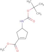 Methyl 4-{[(tert-butoxy)carbonyl]amino}cyclopent-1-ene-1-carboxylate