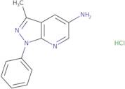 3-Methyl-1-phenyl-1H-pyrazolo[3,4-b]pyridin-5-amine hydrochloride