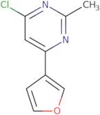 4-Chloro-6-(3-furyl)-2-methylpyrimidine
