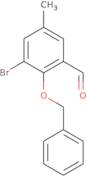 3-Bromo-5-methyl-2-(phenylmethoxy)benzaldehyde