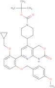 tert-Butyl 4-(7-(2-(cyclopropylmethoxy)-6-((4-methoxybenzyl)oxy)phenyl)-2-oxo-2,4-dihydro-1H-pyrid…