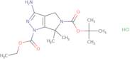 5-(tert-Butyl) 1-ethyl 3-amino-6,6-dimethyl-4,6-dihydropyrrolo[3,4-c]pyrazole-1,5-dicarboxylate hy…