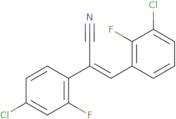 (Z)-3-(3-Chloro-2-fluorophenyl)-2-(4-chloro-2-fluorophenyl)-2-propenenitrile