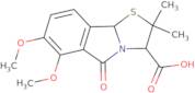 6,7-Dimethoxy-2,2-dimethyl-5-oxo-2H,3H,5H,9bh-[1,3]thiazolo[2,3-a]isoindole-3-carboxylic acid