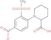 1-[2-(Methylsulfonyl)-4-nitrophenyl]piperidine-2-carboxylic acid