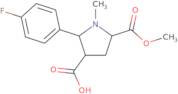 2-(4-Fluorophenyl)-5-(methoxycarbonyl)-1-methyl-3-pyrrolidinecarboxylic acid