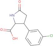 3-(3-Chlorophenyl)-5-oxopyrrolidine-2-carboxylic acid