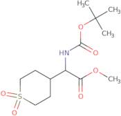 Methyl 2-(Boc-amino)-2-(1,1-dioxo-4-tetrahydrothiopyranyl)acetate