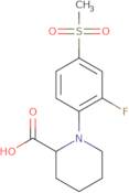 1-[2-Fluoro-4-(methylsulfonyl)phenyl]piperidine-2-carboxylic acid