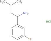 1-(3-Fluorophenyl)-3-methylbutan-1-amine hydrochloride