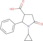 1-Cyclopropyl-5-oxo-2-phenylpyrrolidine-3-carboxylic acid