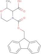 (2R,3S)-4-{[(9H-Fluoren-9-yl)methoxy]carbonyl}-2-methylmorpholine-3-carboxylic acid